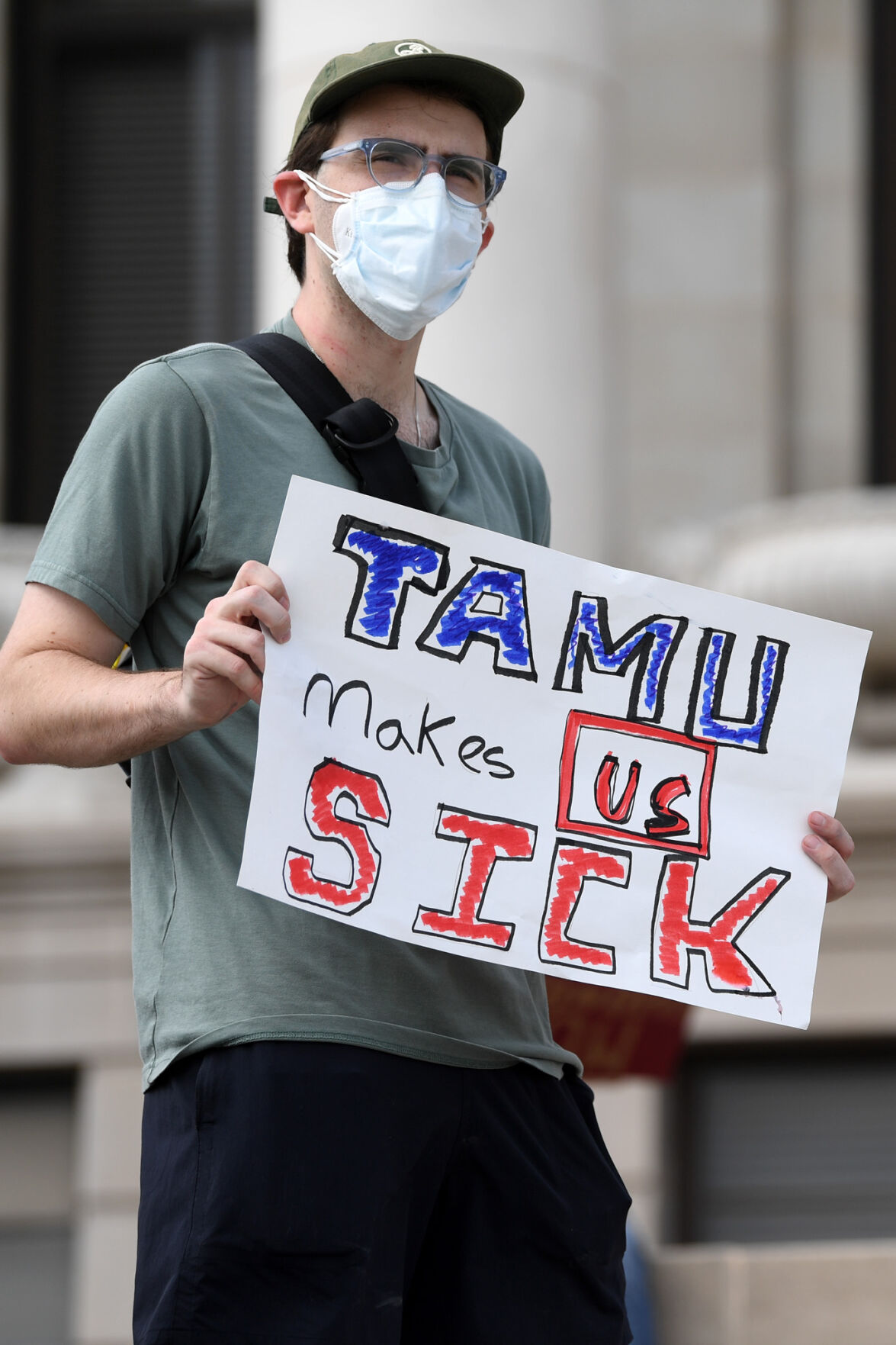 TAMU graduate student protest
